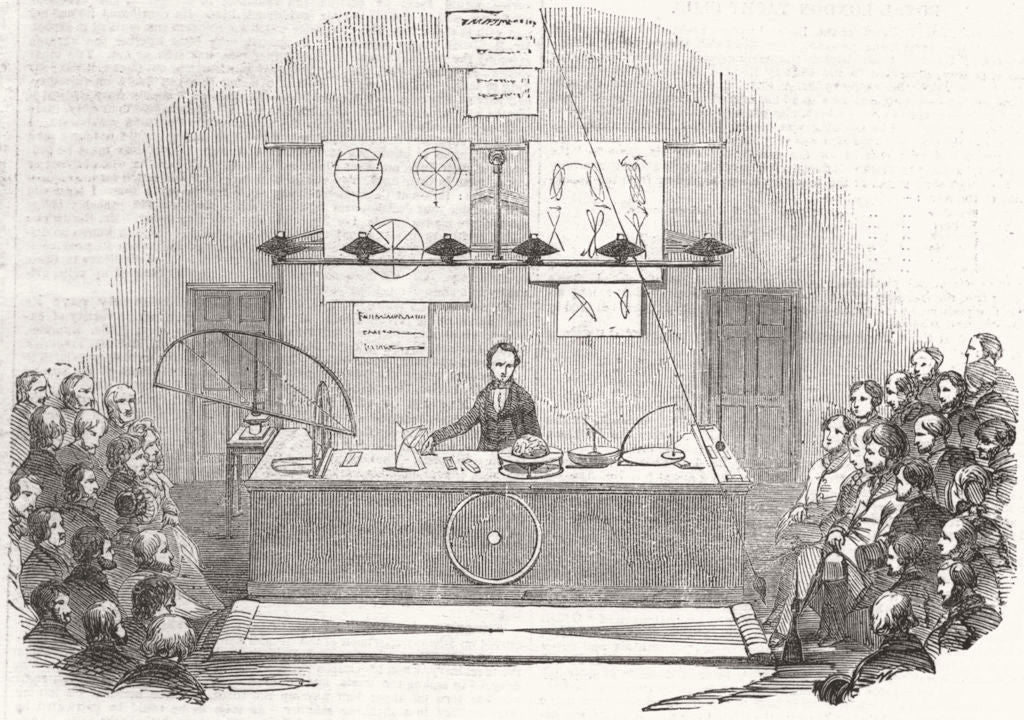 SWITZERLAND. Royal Inst Lecture rotation of earth, Rev Baden Powell, A c1860